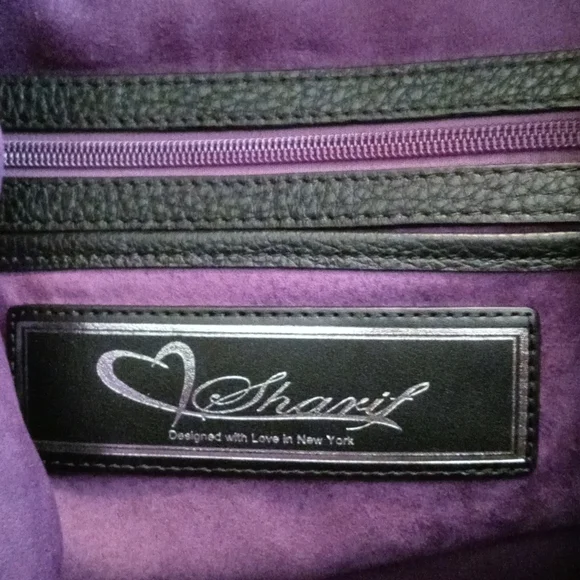 Original Sharif purse tote bag leather fringes NWT